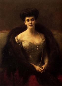 帕斯卡 阿道夫 讓 達仰 佈弗萊 Pascal Adolphe Jean Portrait Of Princess O V Paley